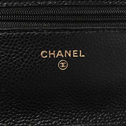 Chanel Caviar Quilted Wallet on Chain WOC Black 6 of 10