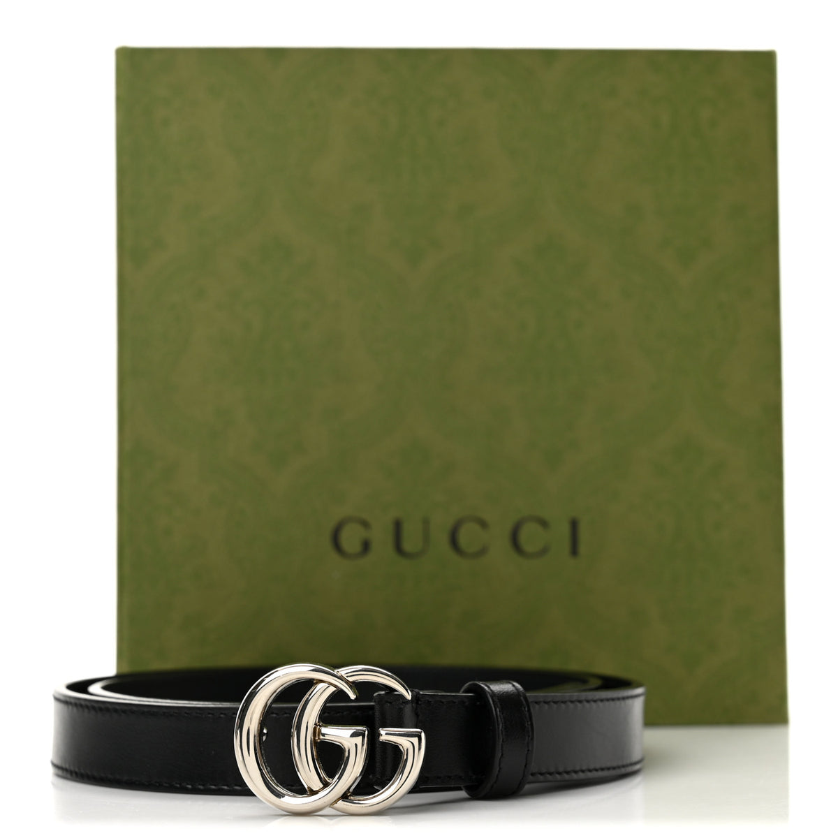 Gucci Calfskin Double G 20mm Belt 80 32 Black 8 of 8