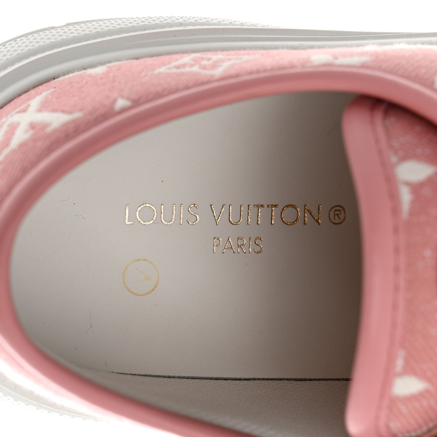 Denim Monogram Squad Sneakers 40 Pink