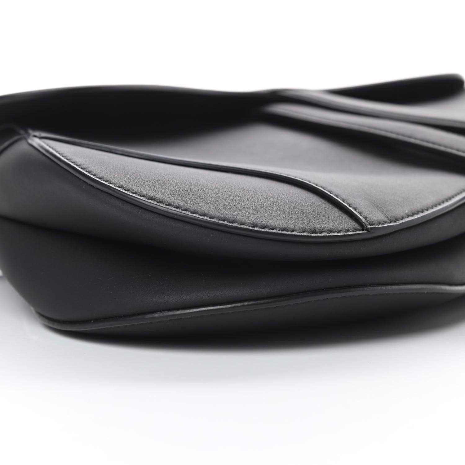 Christian Dior Ultra Matte Calfskin Saddle Bag Black 9 of 12