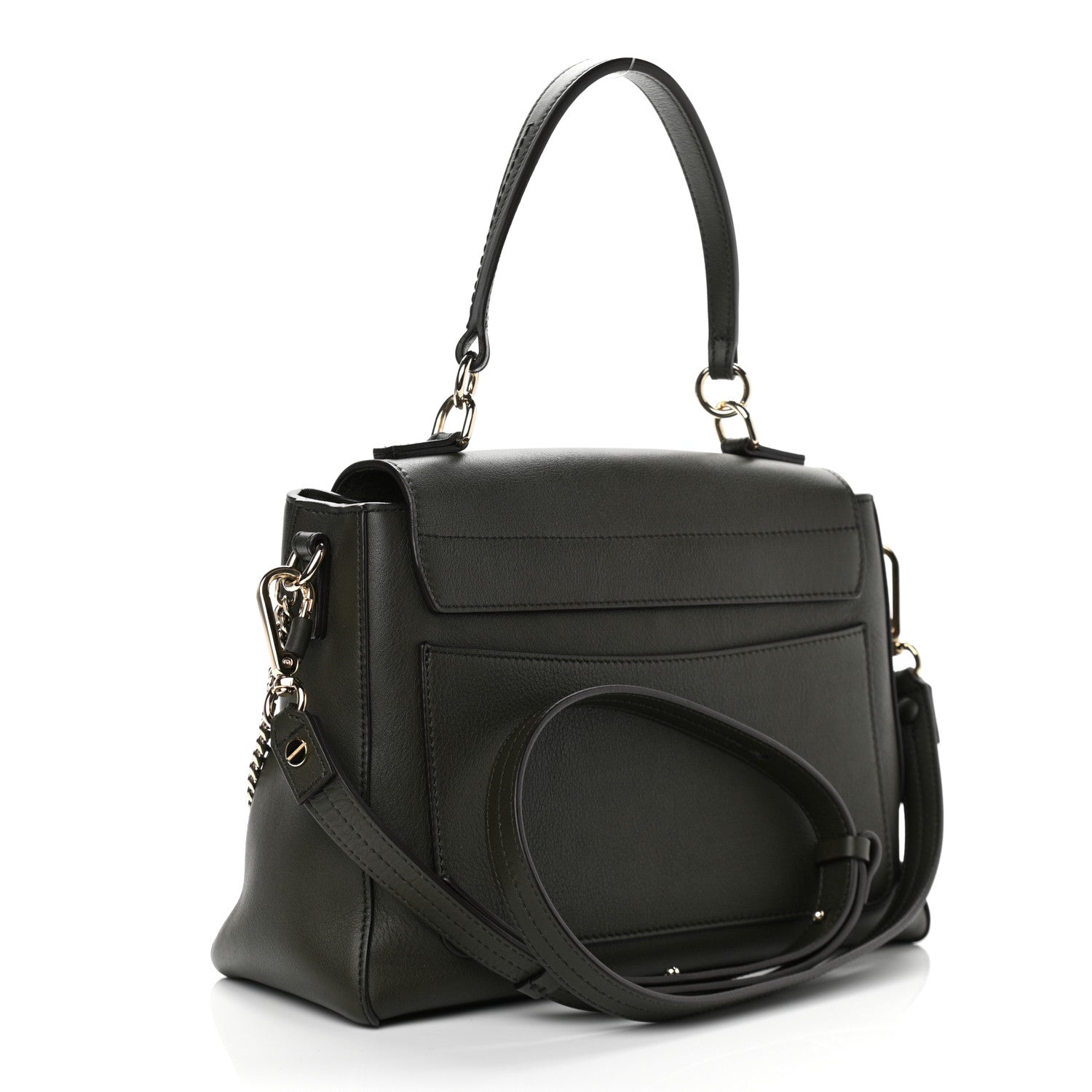 Chloe Calfskin Small Faye Day Shoulder Bag Deep Forest 3 of 9