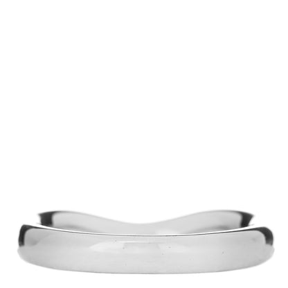 Tiffany Platinum Diamond Elsa Peretti Curved Wedding Band Ring 48 4.5 3 of 5