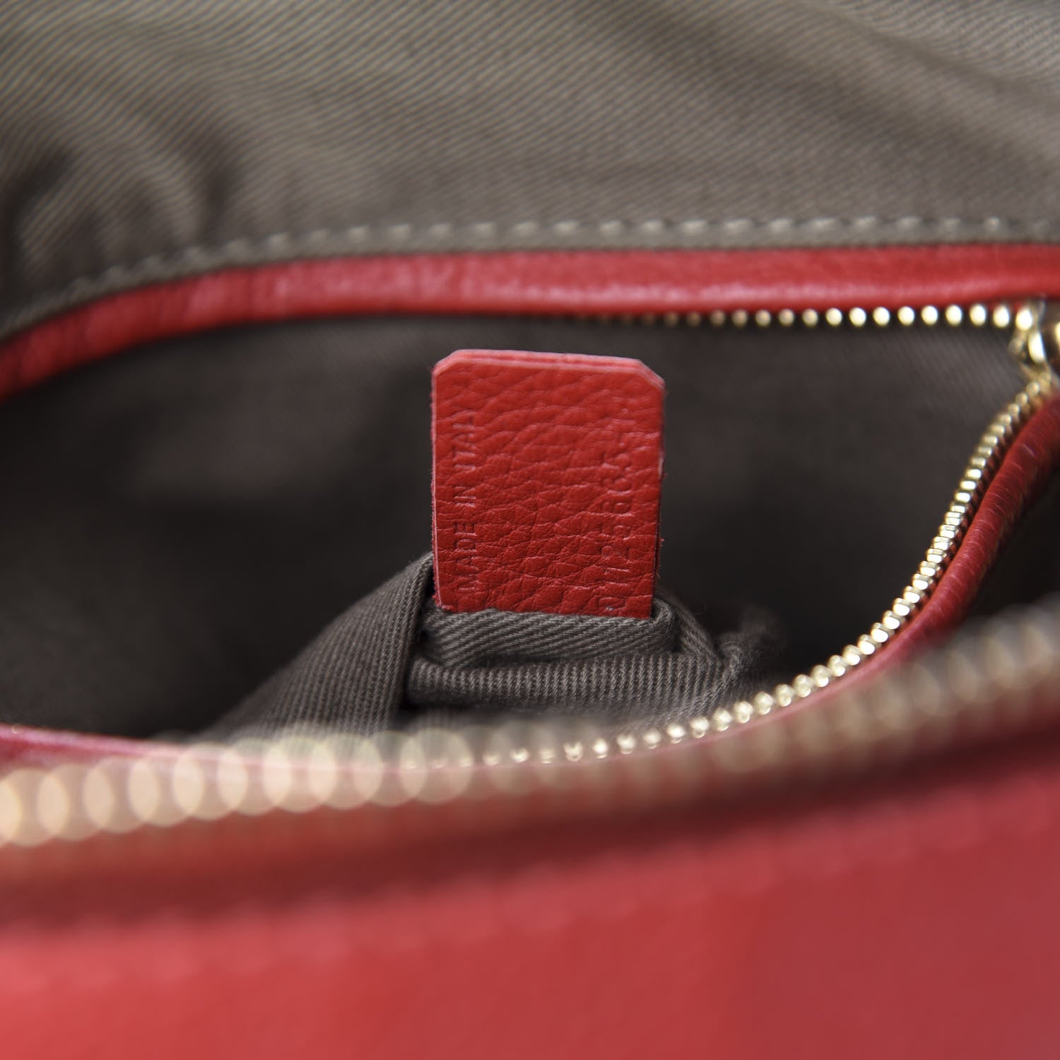 Chloe Calfskin Medium Marcie Satchel Peony Red 9 of 11