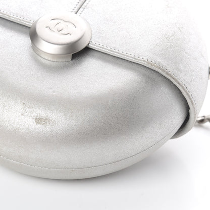 Chanel Metallic Lambskin Evening In the Air Bag Silver 6 of 9