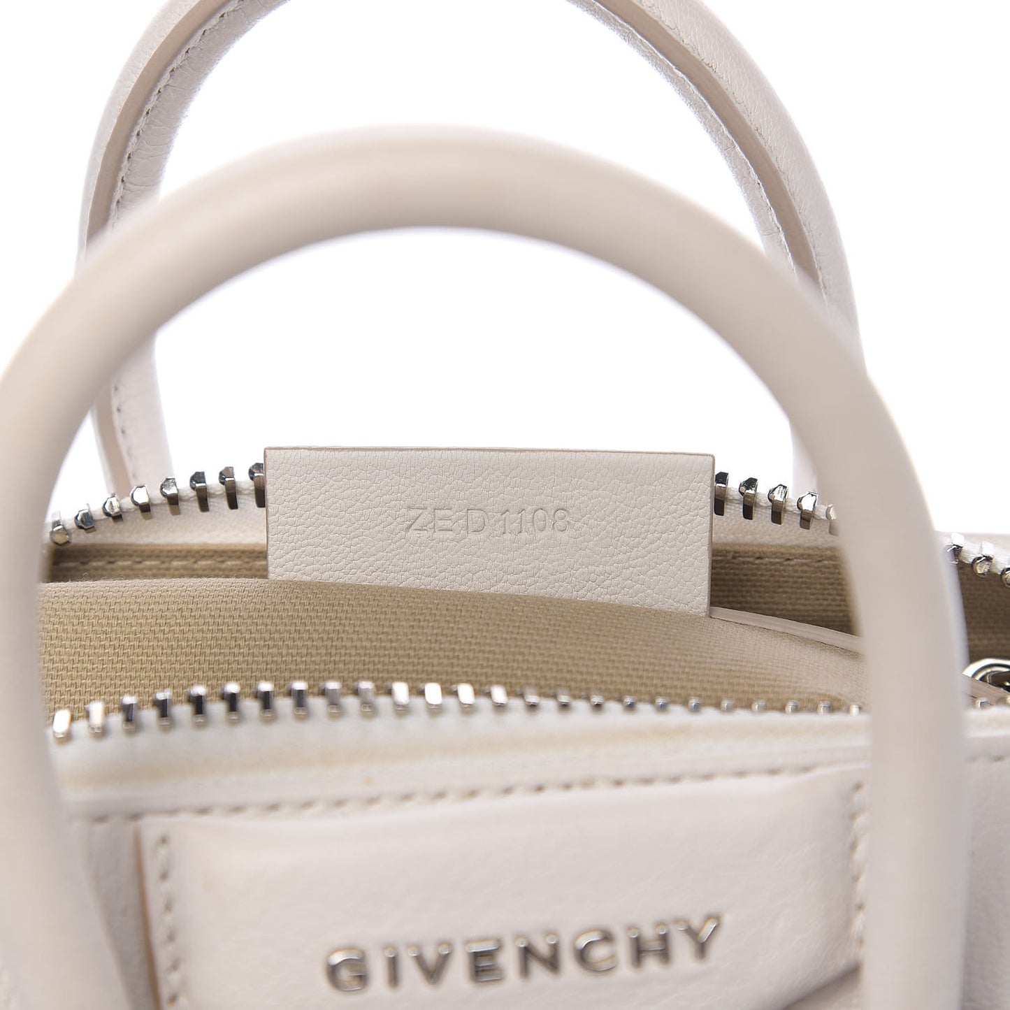 Sugar Goatskin Mini Antigona White