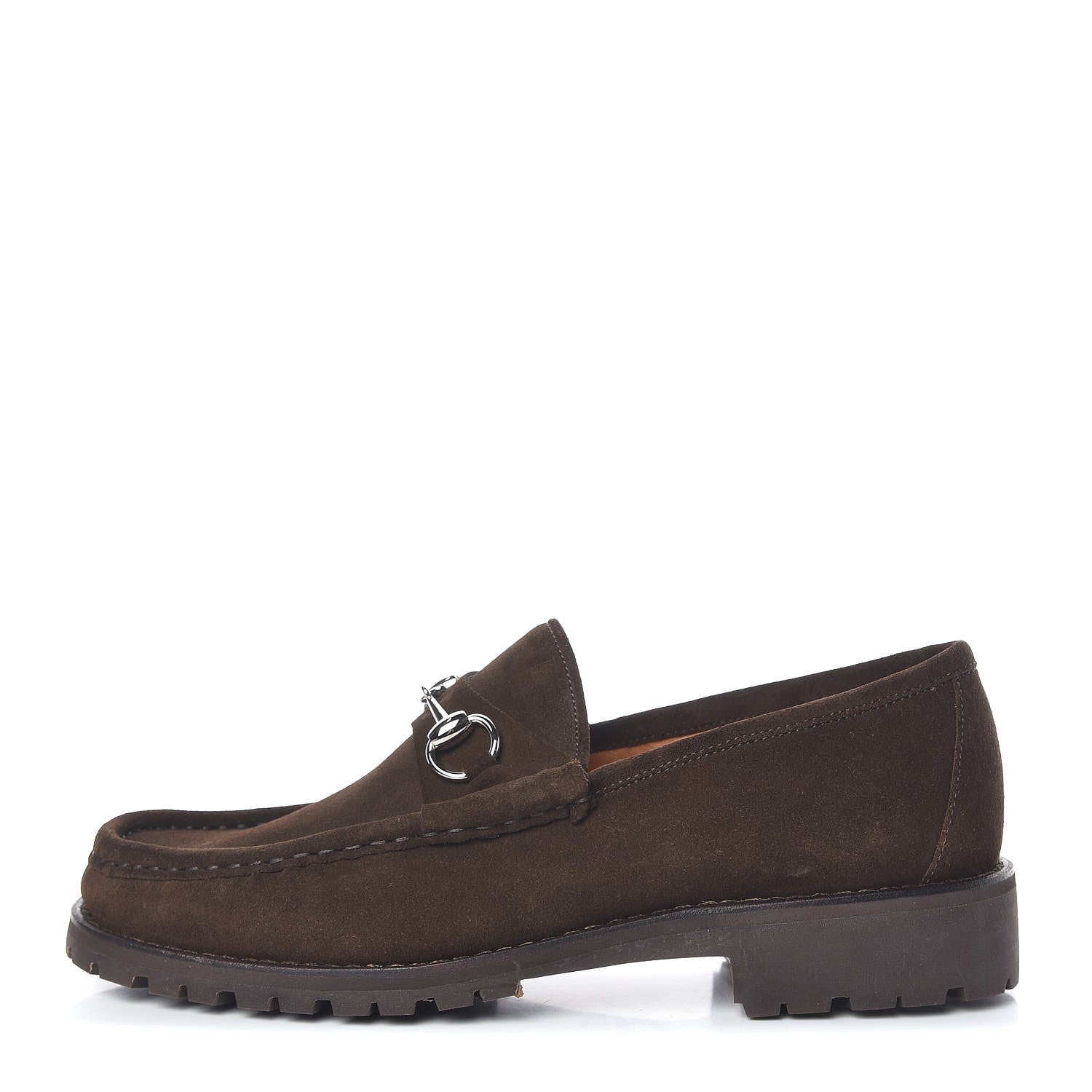 Gucci Suede Mens Horsebit Lug Sole Loafers 7.5 Jasper 1 of 11