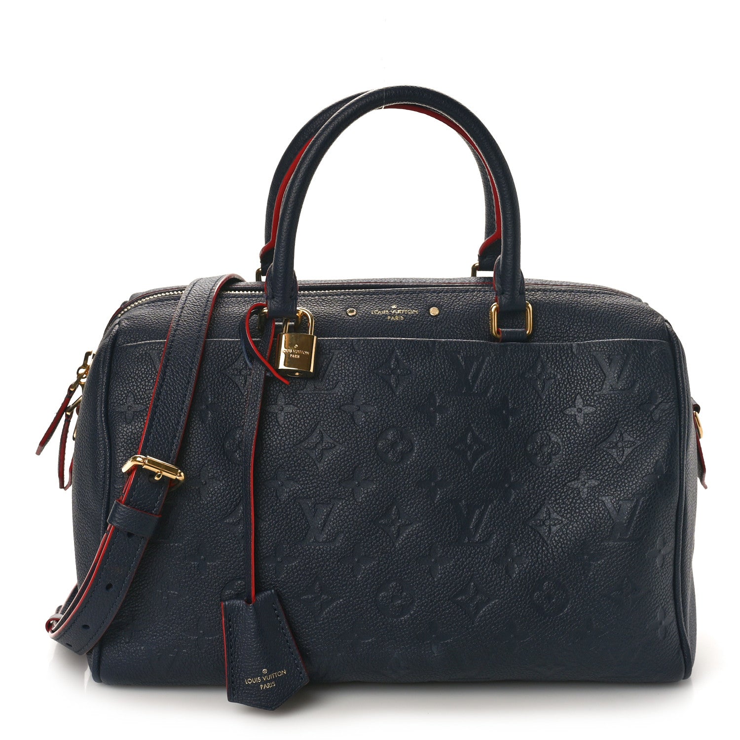 Louis Vuitton Empreinte Speedy Bandouliere 30 NM Marine Rouge 1 of 9