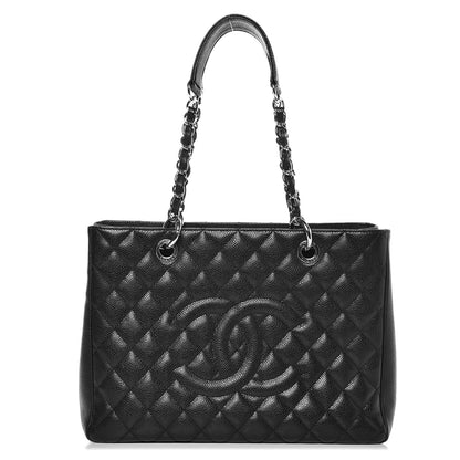 Chanel Caviar Quilted Grand Shopping Tote GST Black 1 of 9
