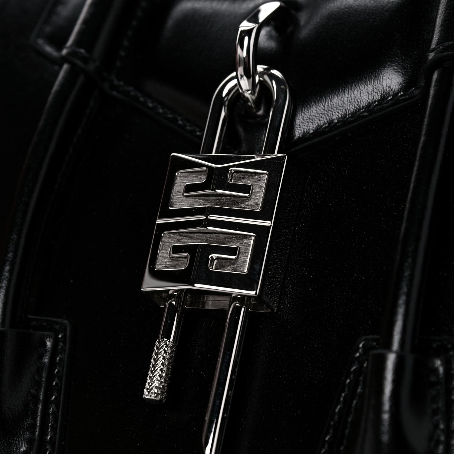 Givenchy Box Calfskin Mini Lock Antigona Shoulder Bag Black 13 of 13