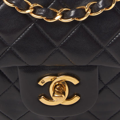 Chanel Lambskin Quilted Small Double Flap Black 7 of 9