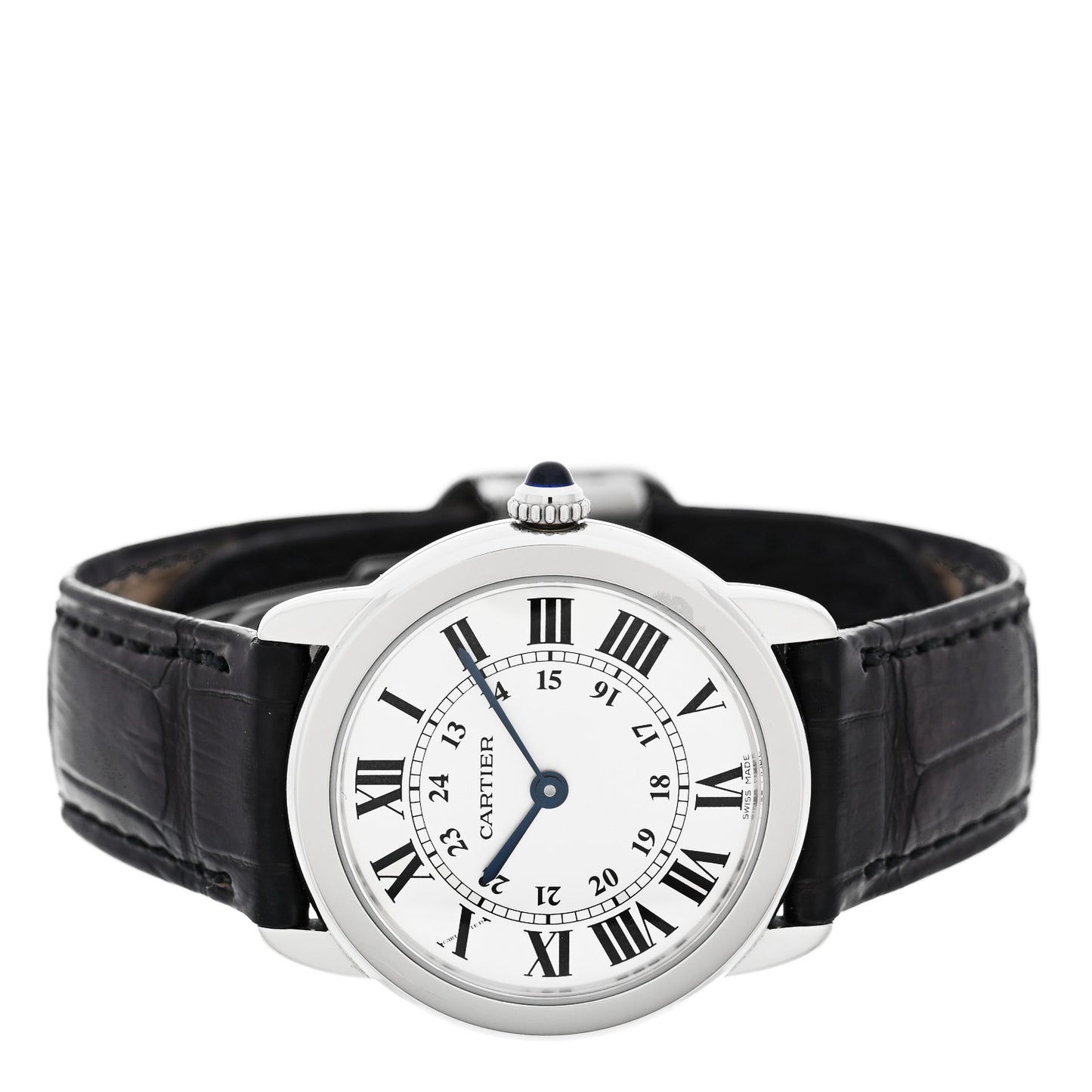 Stainless Steel Alligator 29mm Ronde Solo Quartz Watch