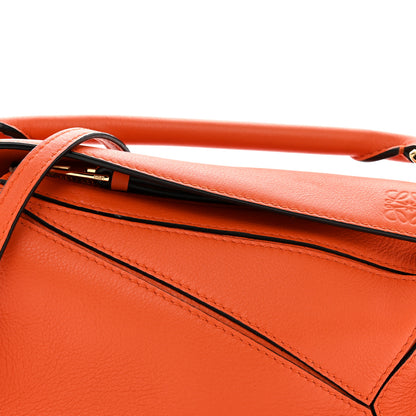 Loewe Calfskin Mini Puzzle Bag Orange 7 of 10