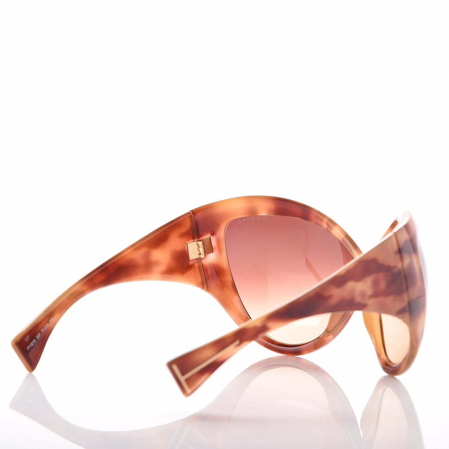 Daphne Oversized Sunglasses FT0219 Pearl Havana