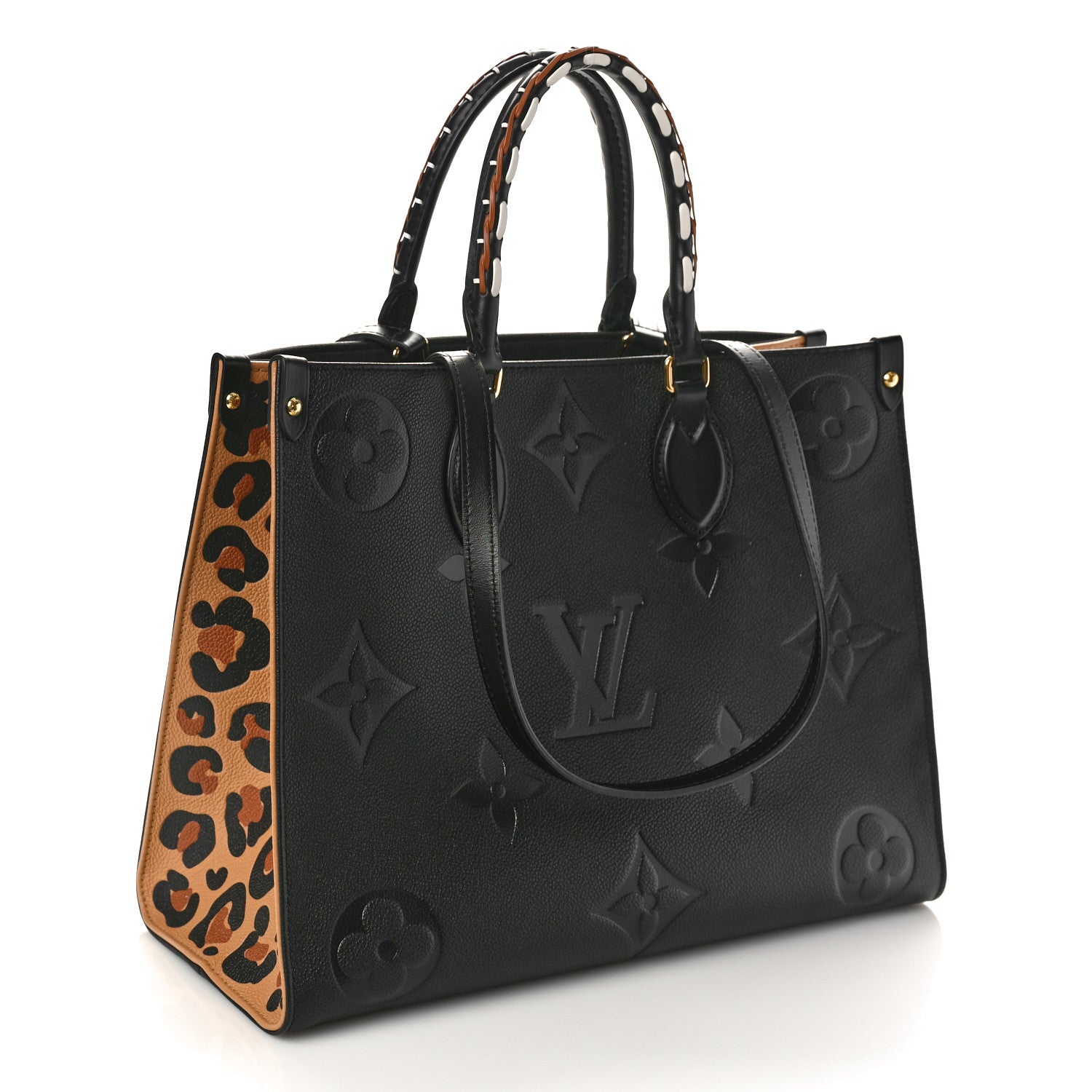 Louis Vuitton Empreinte Monogram Giant Wild At Heart Onthego MM Black 3 of 8