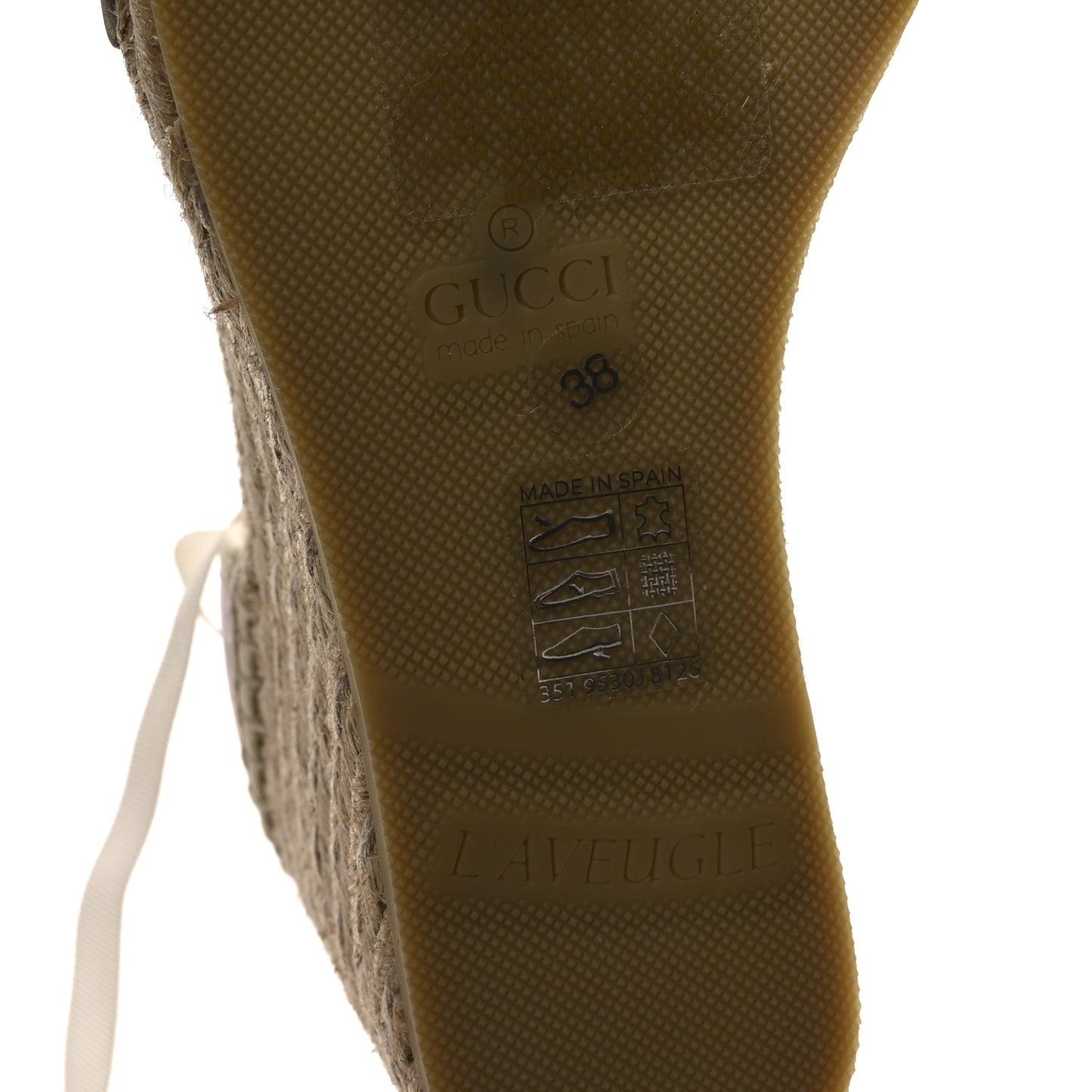 Miro Soft Calfskin Printed Ankle Wrap Platform Espadrille Wedge Sandals 38 Ivory Sushi 38 Ivory Sushi