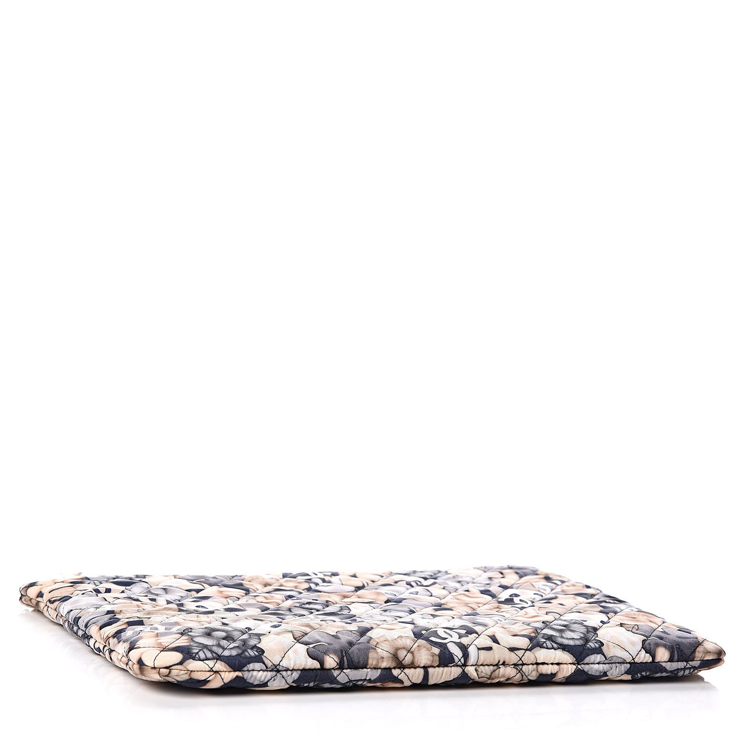 Chanel Nylon Quilted Large Cat Emoticon Cosmetic Case Navy 4 of 10