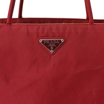 Prada Tessuto Nylon Tote Red 7 of 9