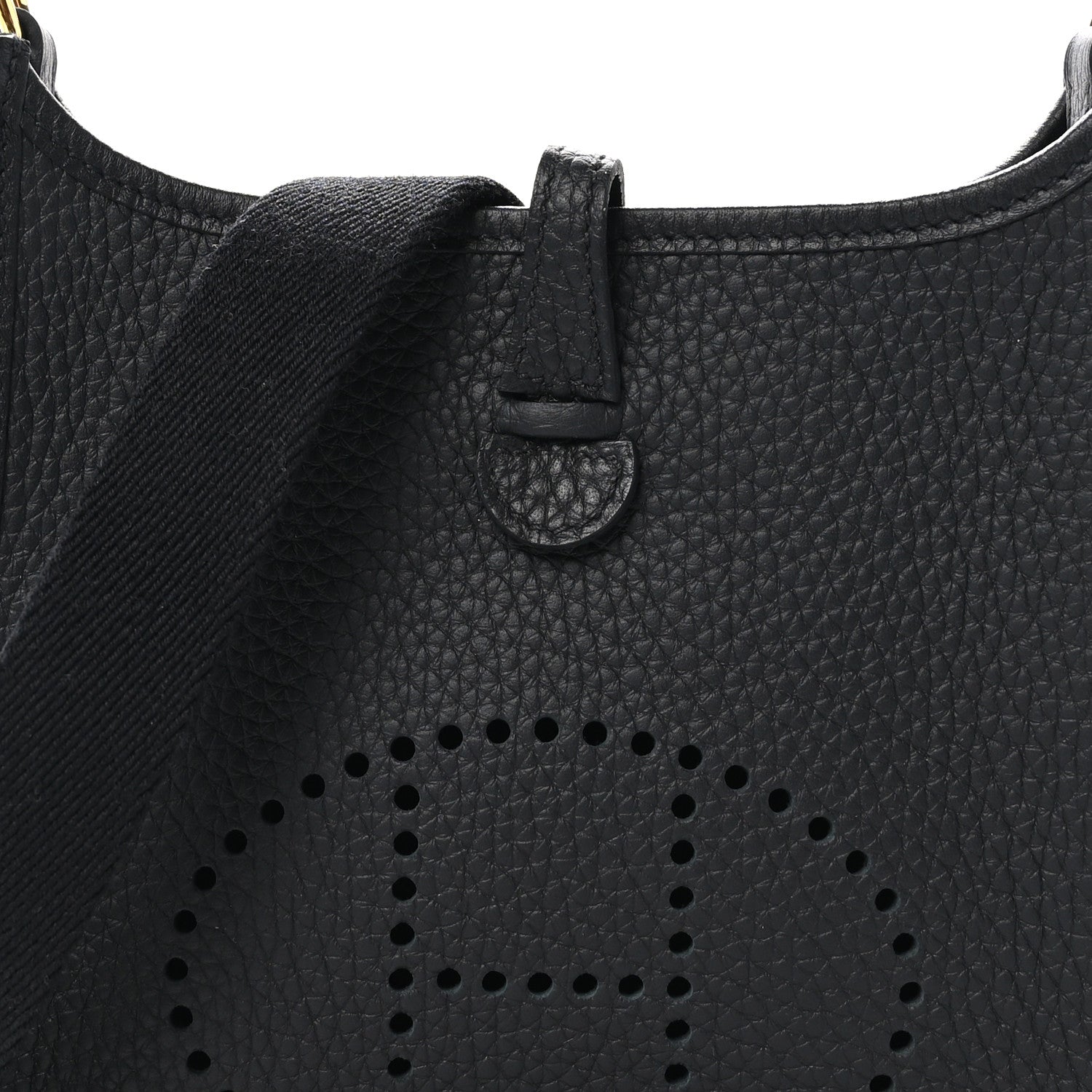 Hermes Taurillon Clemence Evelyne TPM Black 8 of 11