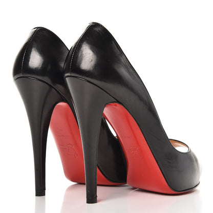 Christian Louboutin Kid Very Prive 120 Pumps 38 Black Red 4 of 9