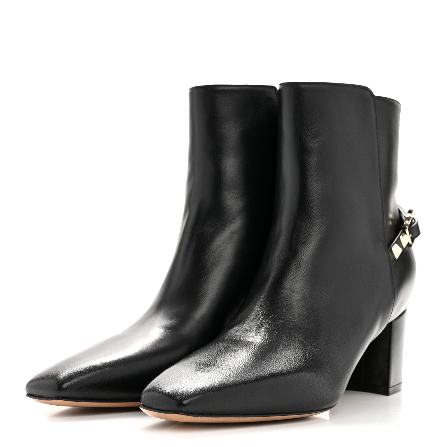 Valentino Garavani Nappa Rockstud 40mm Ankle Boots 37 Black 4 of 11