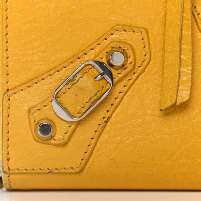 Balenciaga Agneau Classic Silver Hardware Continental Zip Around Jaune Epi 11 of 19