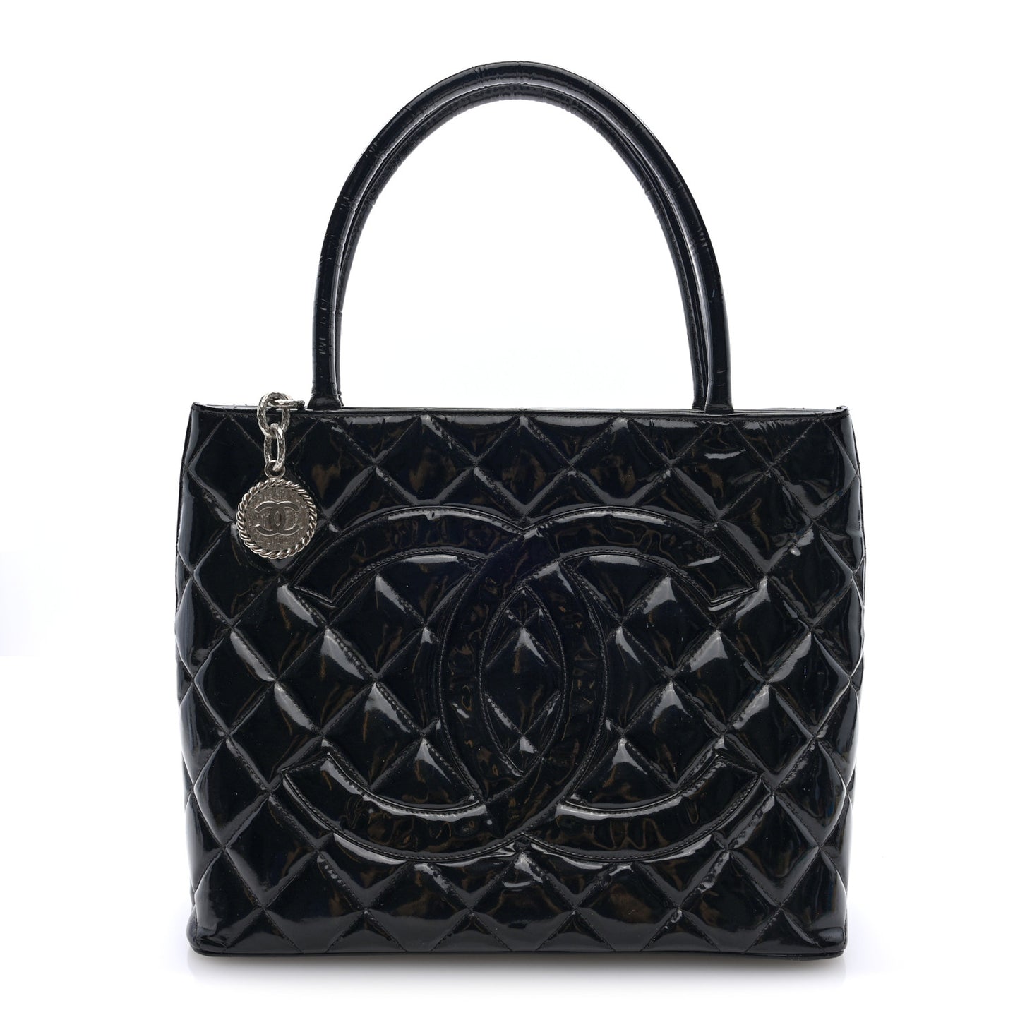 Patent Medallion Tote Black