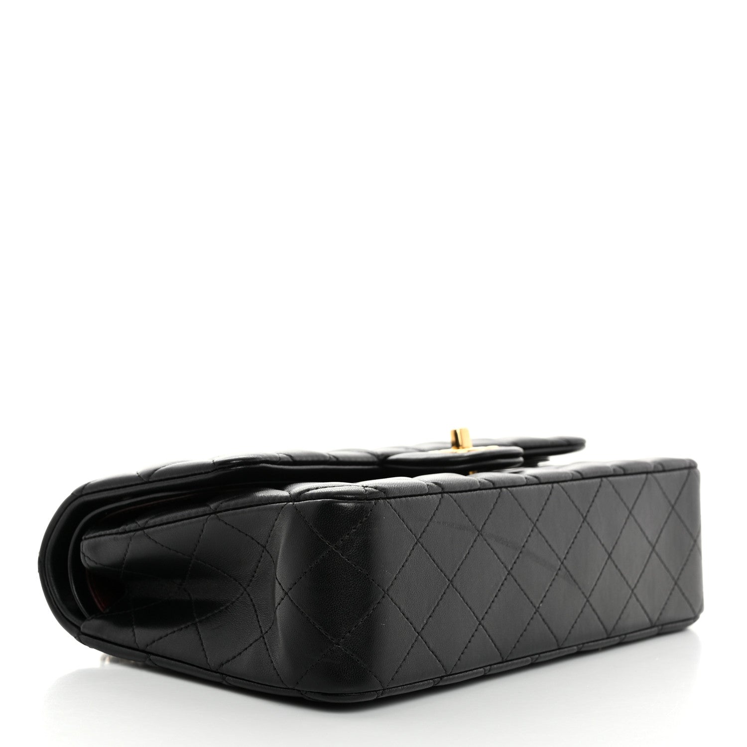 Chanel Lambskin Quilted Medium Double Flap Black 4 of 11