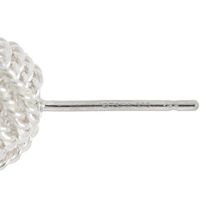 Tiffany Sterling Silver Twist Knot Earrings 4 of 4