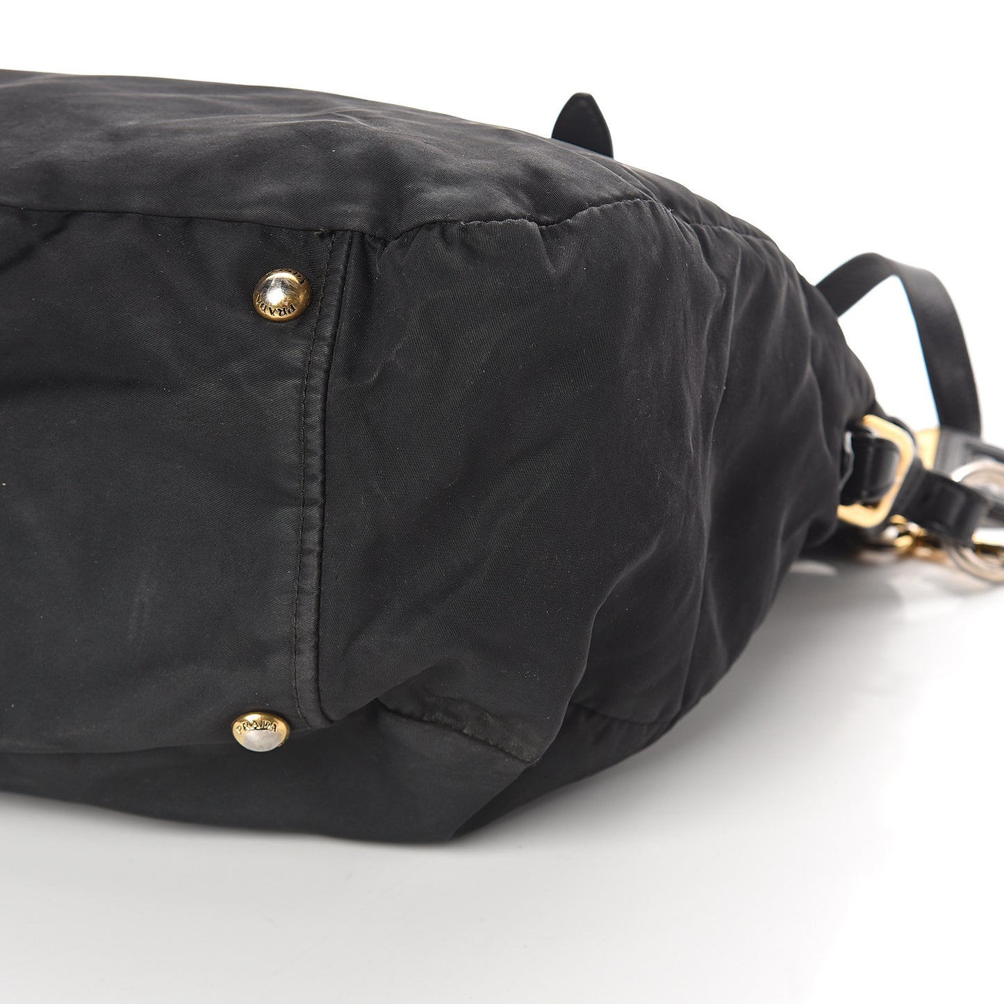 Tessuto Nylon Jacquard Logo Tote Black