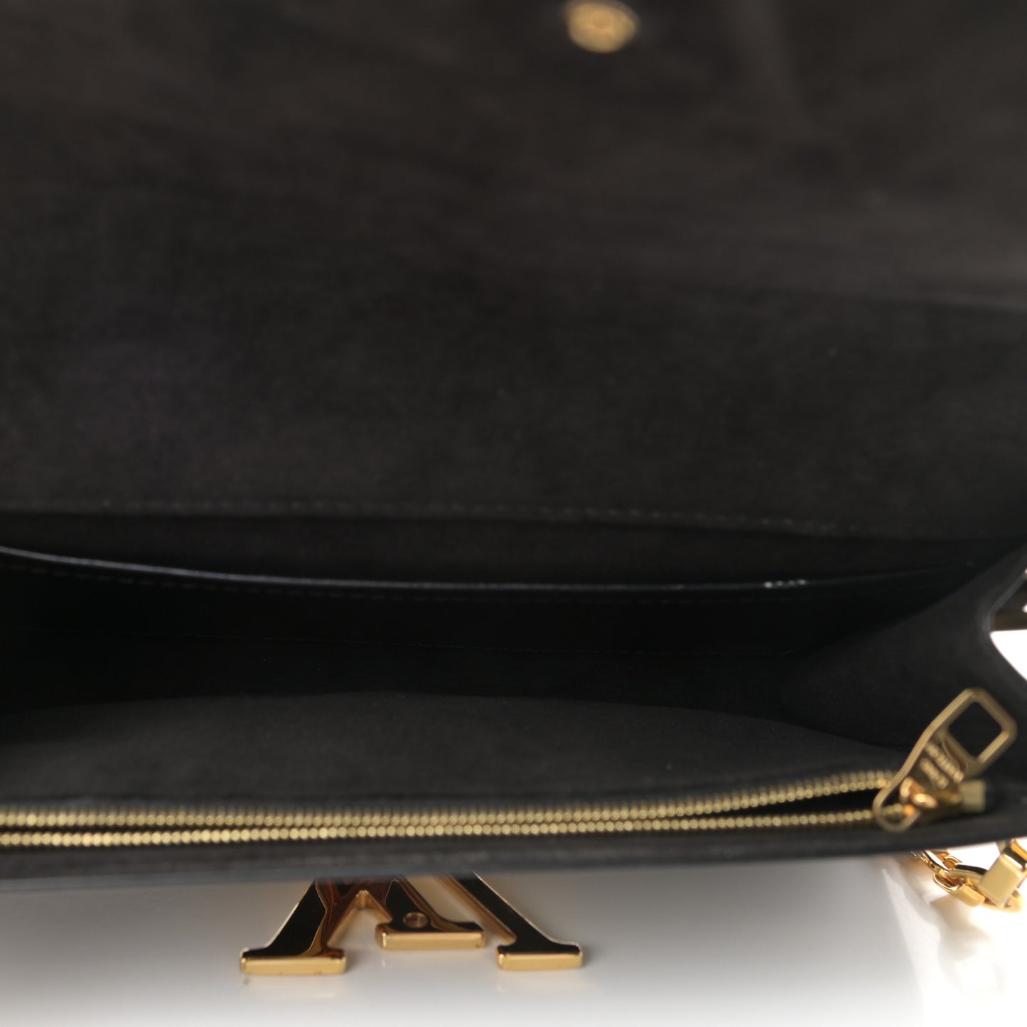 Calfskin Chain Louise MM Black