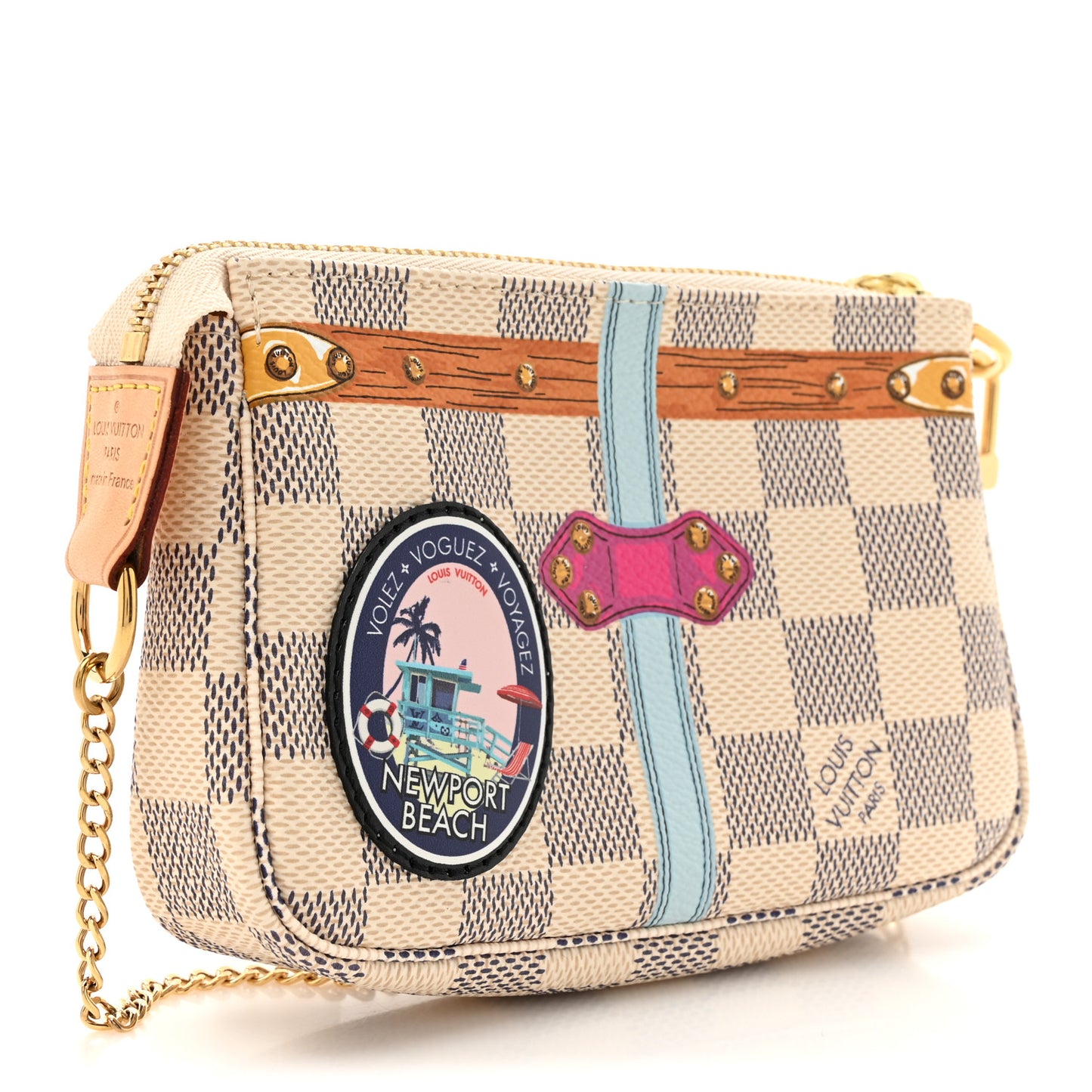 Damier Azur Summer Trunks Newport Beach Mini Pochette Accessories