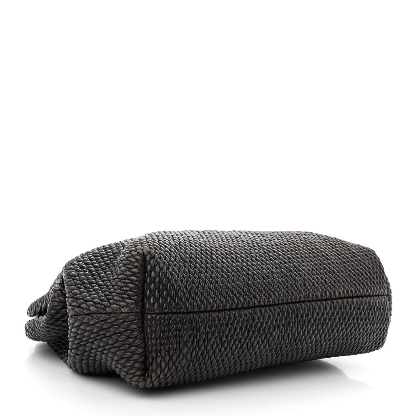 Lambskin Knit Medium The Point Triangle Bag Fondant