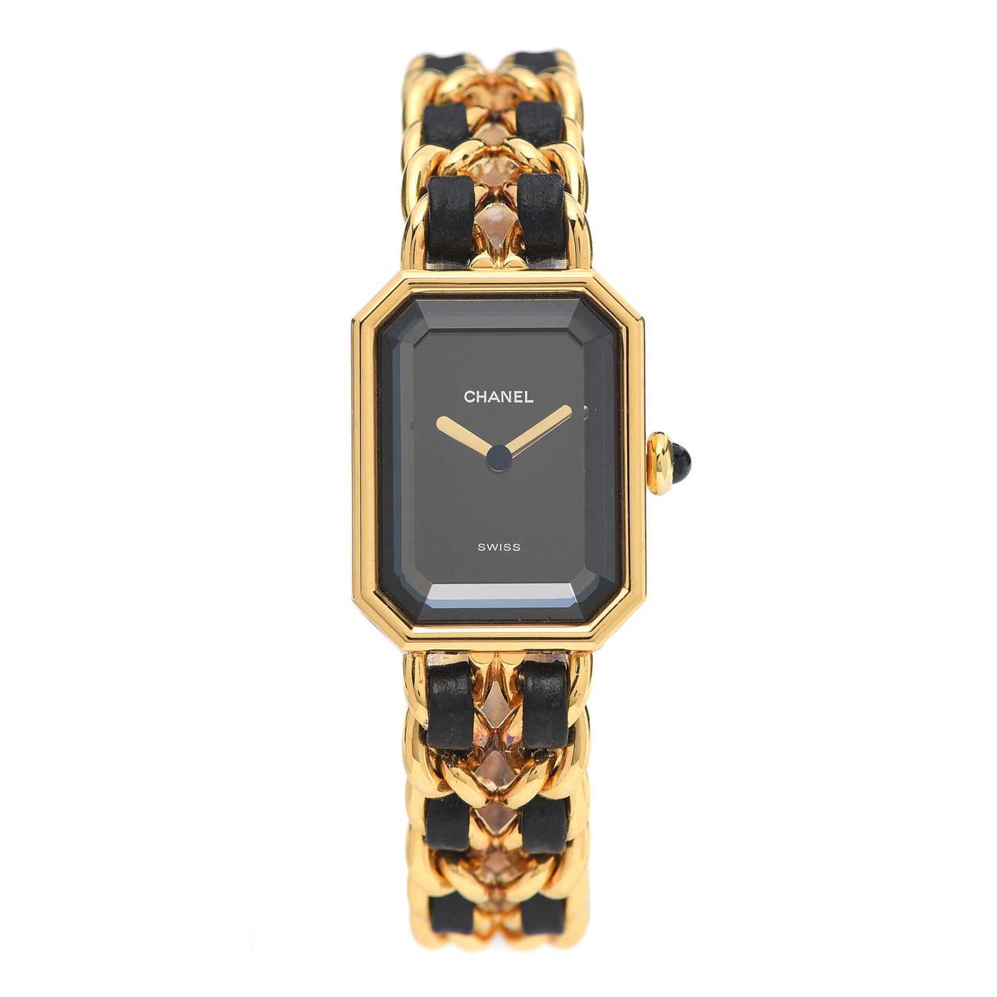 Stainless Steel Lambskin 20mm Chain Premiere Quartz Watch Gold L