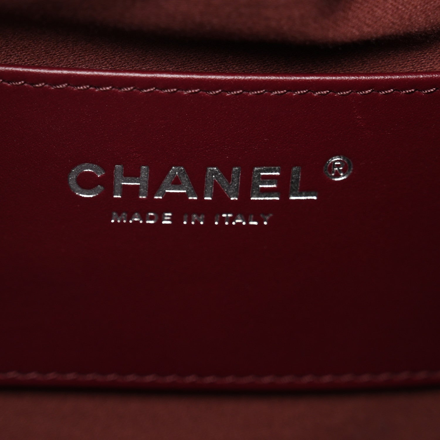 Chanel Shiny Calfskin Quilted Small Chanel 25 Handbag Burgundy 6 of 11