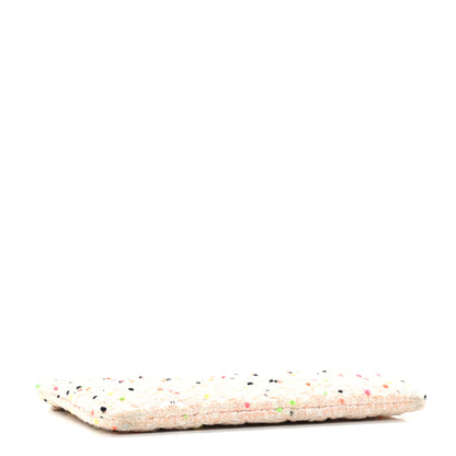 Chanel Tweed Candy Cotton Quilted Medium Cosmetic Pouch Multicolor 4 of 9