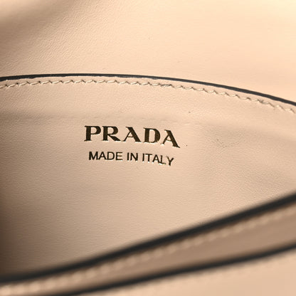 Prada Box Calfskin Triangle Embleme Flap Shoulder Bag Sabbia 6 of 9