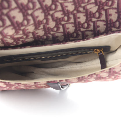 Christian Dior Oblique Saddle Bag Burgundy 7 of 10