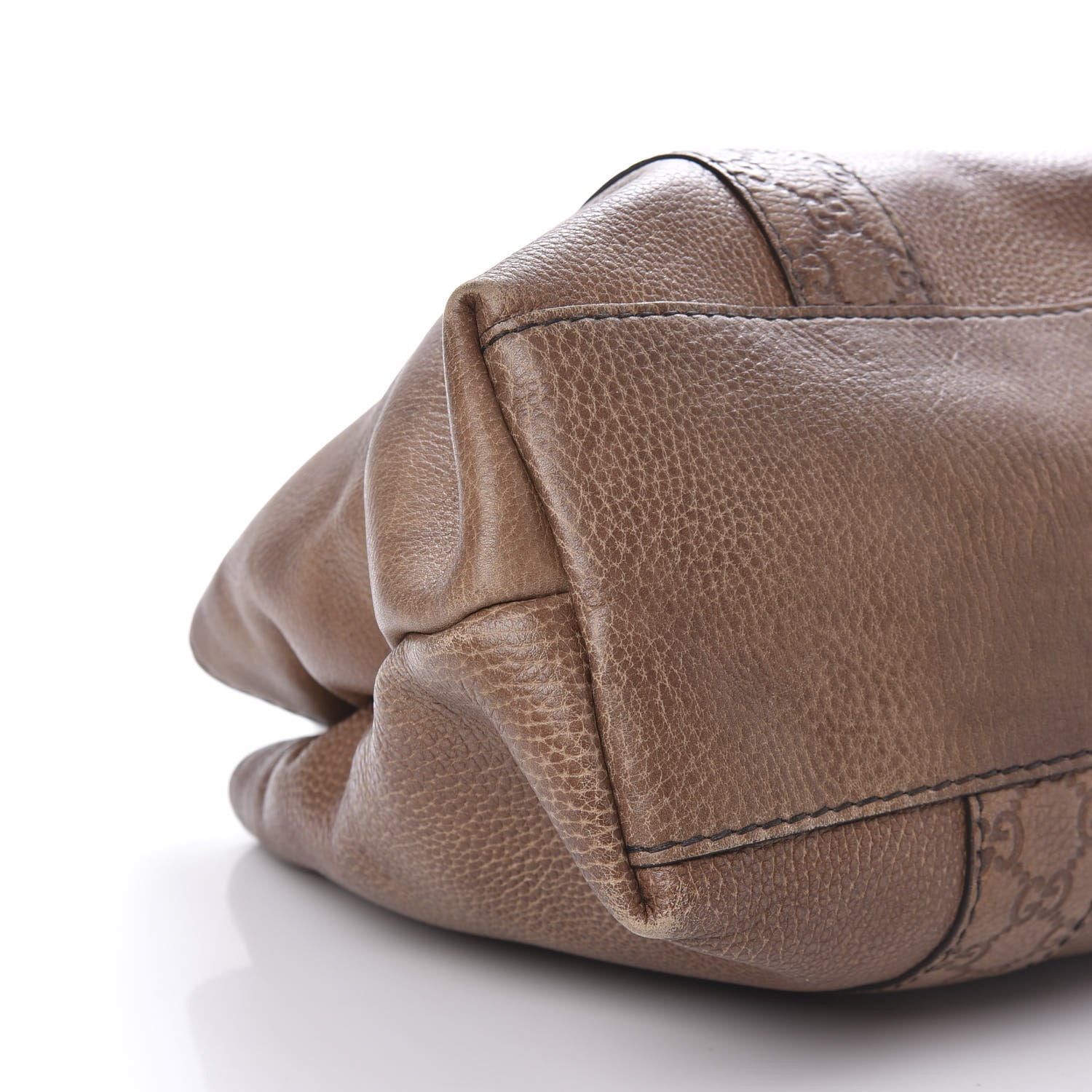 Gucci Calfskin Medium Bamboo Bar Tote Bag Brown 6 of 13