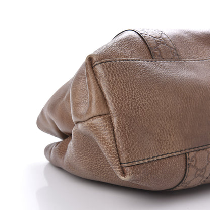 Gucci Calfskin Medium Bamboo Bar Tote Bag Brown 6 of 13