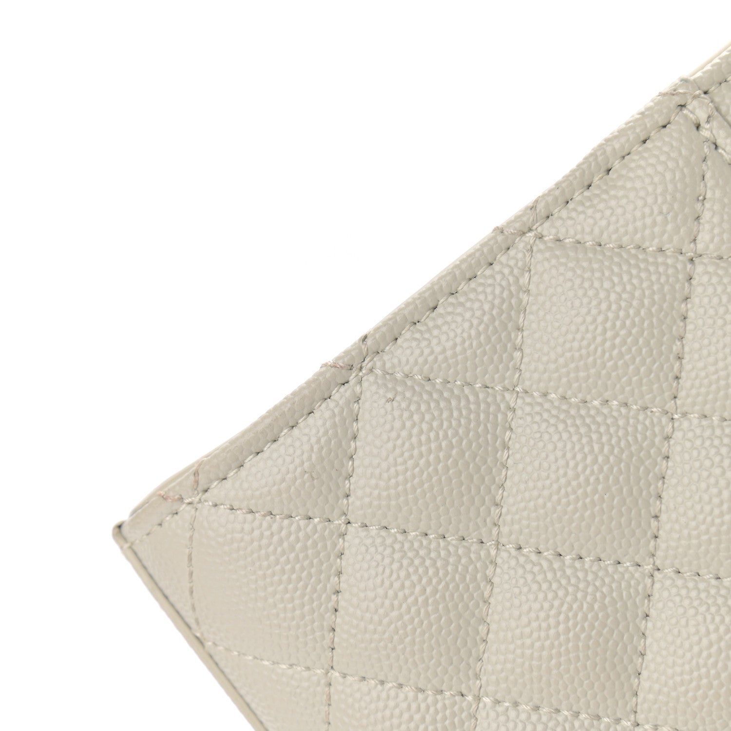 Saint Laurent Grain De Poudre Textured Mixed Matelasse Triquilt Small Monogram Satchel Crema Soft 12 of 13