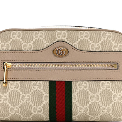 Gucci GG Supreme Monogram Textured Calfskin Web Mini Ophidia Shoulder Bag Beige Mystic White Oatmeal 8 of 16