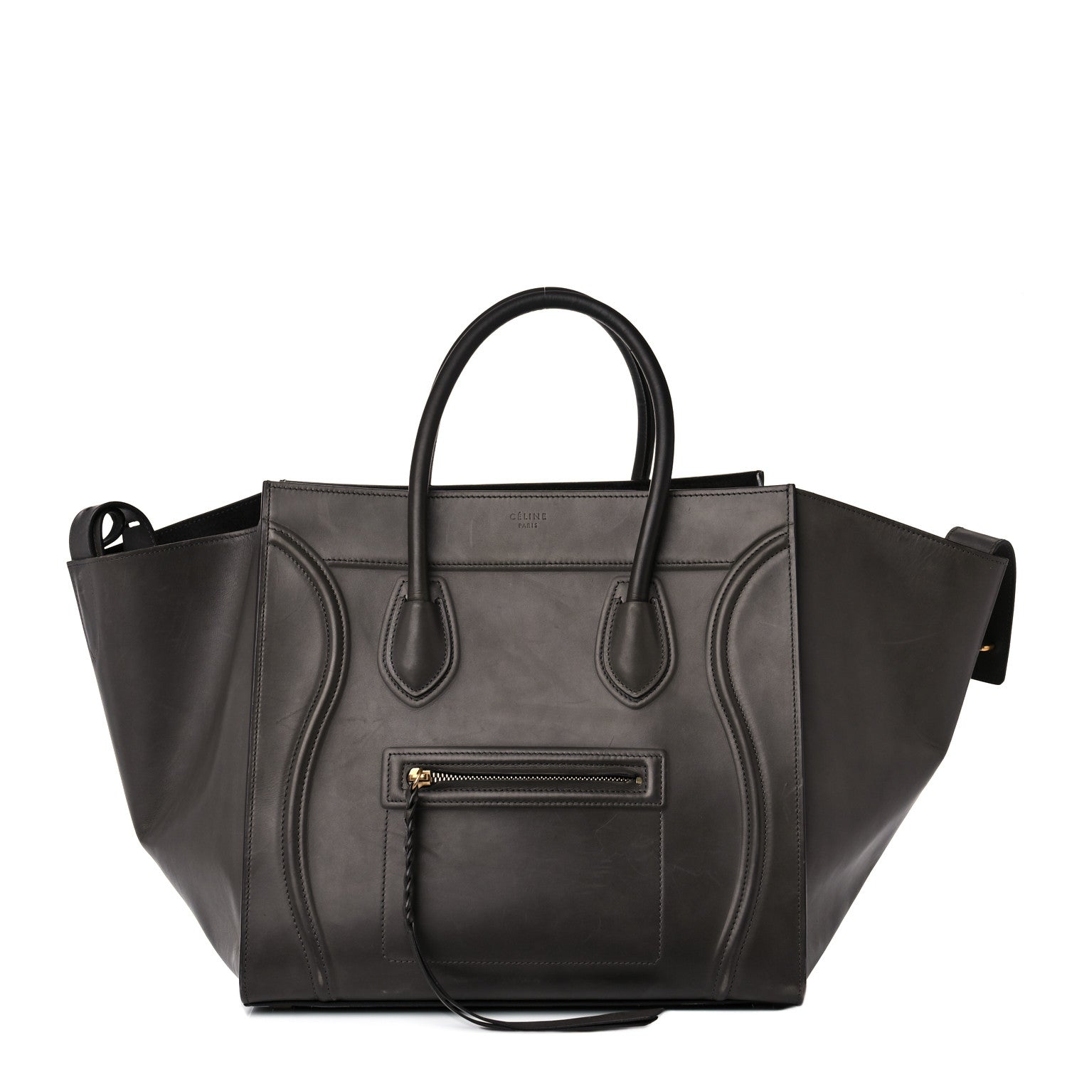 Celine Smooth Calfskin Medium Phantom Luggage Grey 1 of 26