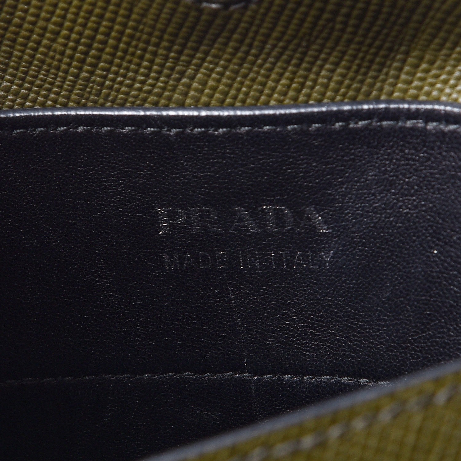 Prada Saffiano Cuir Medium Double Bag Militare 7 of 15