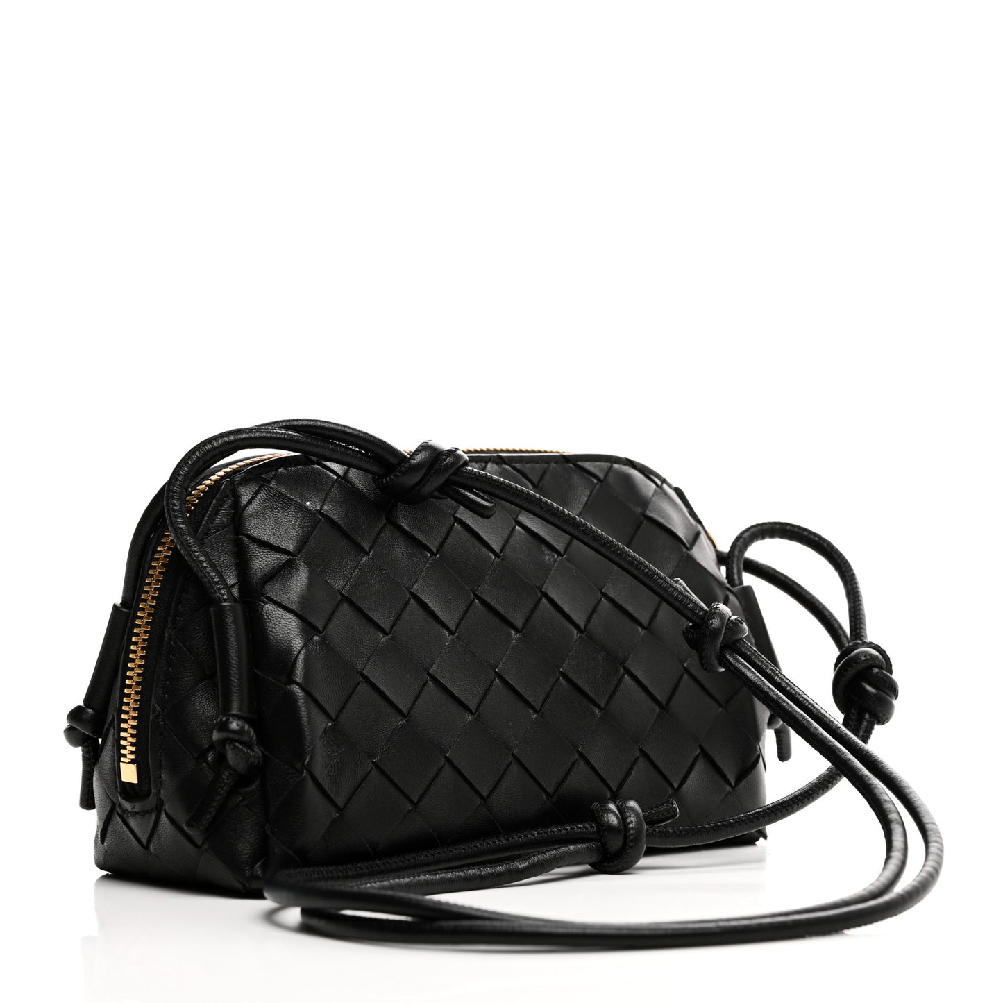 Nappa Intrecciato Concert Pouch Black