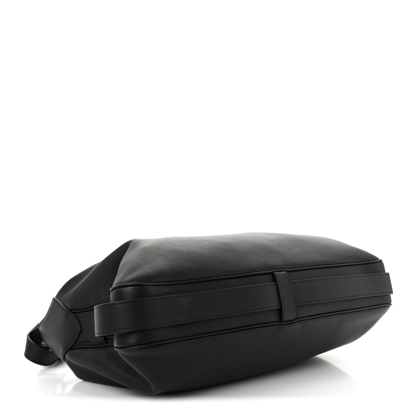 Supple Calfskin Large Romy Shoulder Bag Black