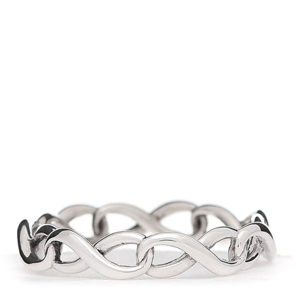 Tiffany Sterling Silver Narrow Infinity Band Ring 50 5.25 3 of 5