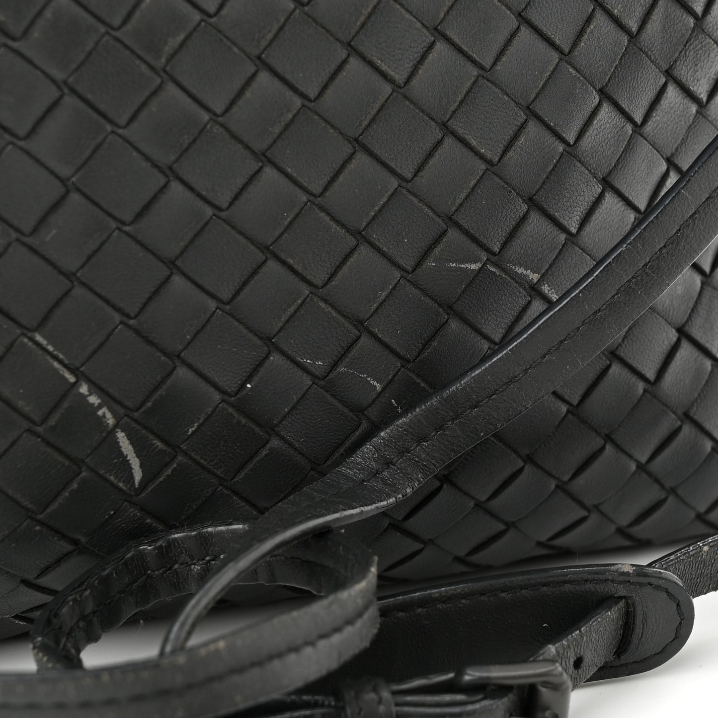 Nappa Intrecciato Nodini Bag Black