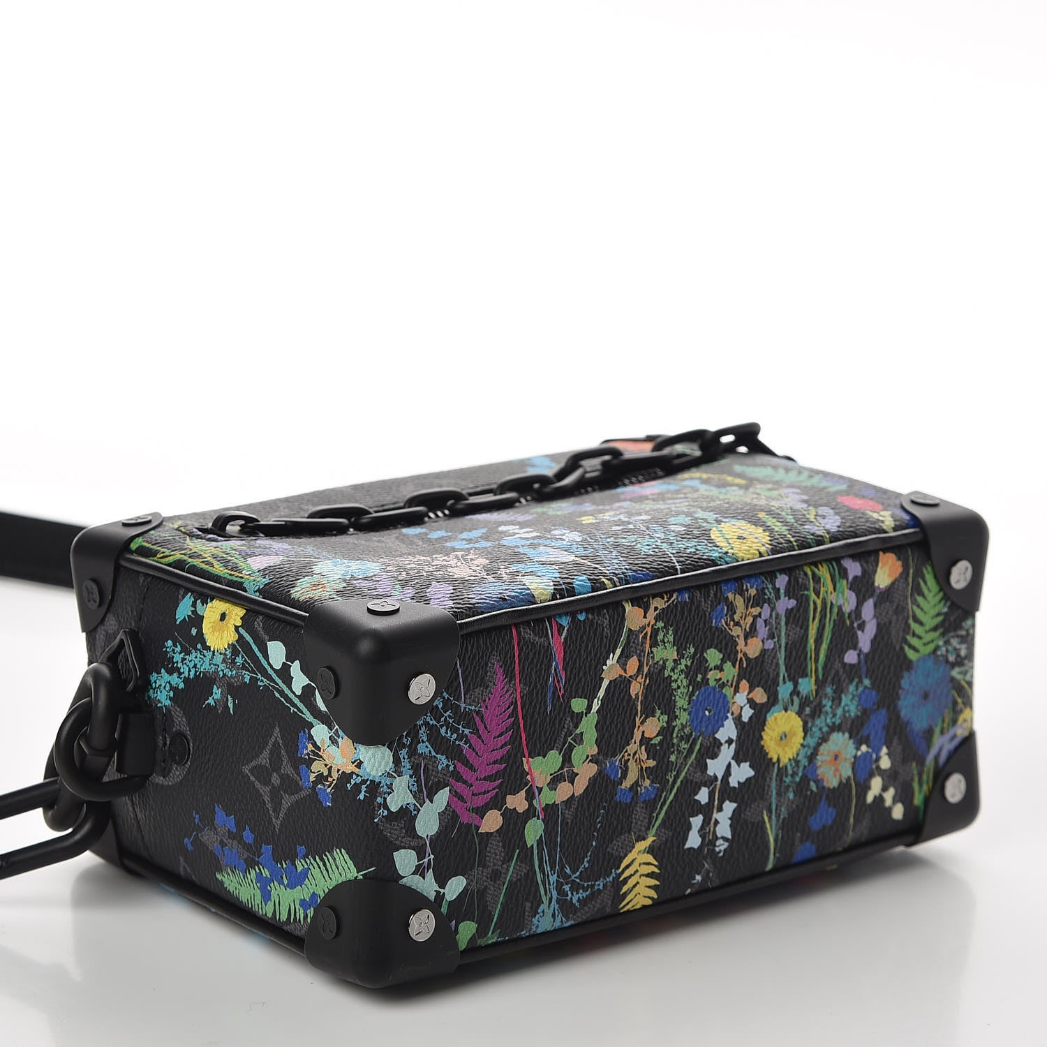 Louis Vuitton Monogram Eclipse Flower Print Mini Soft Trunk 3 of 9