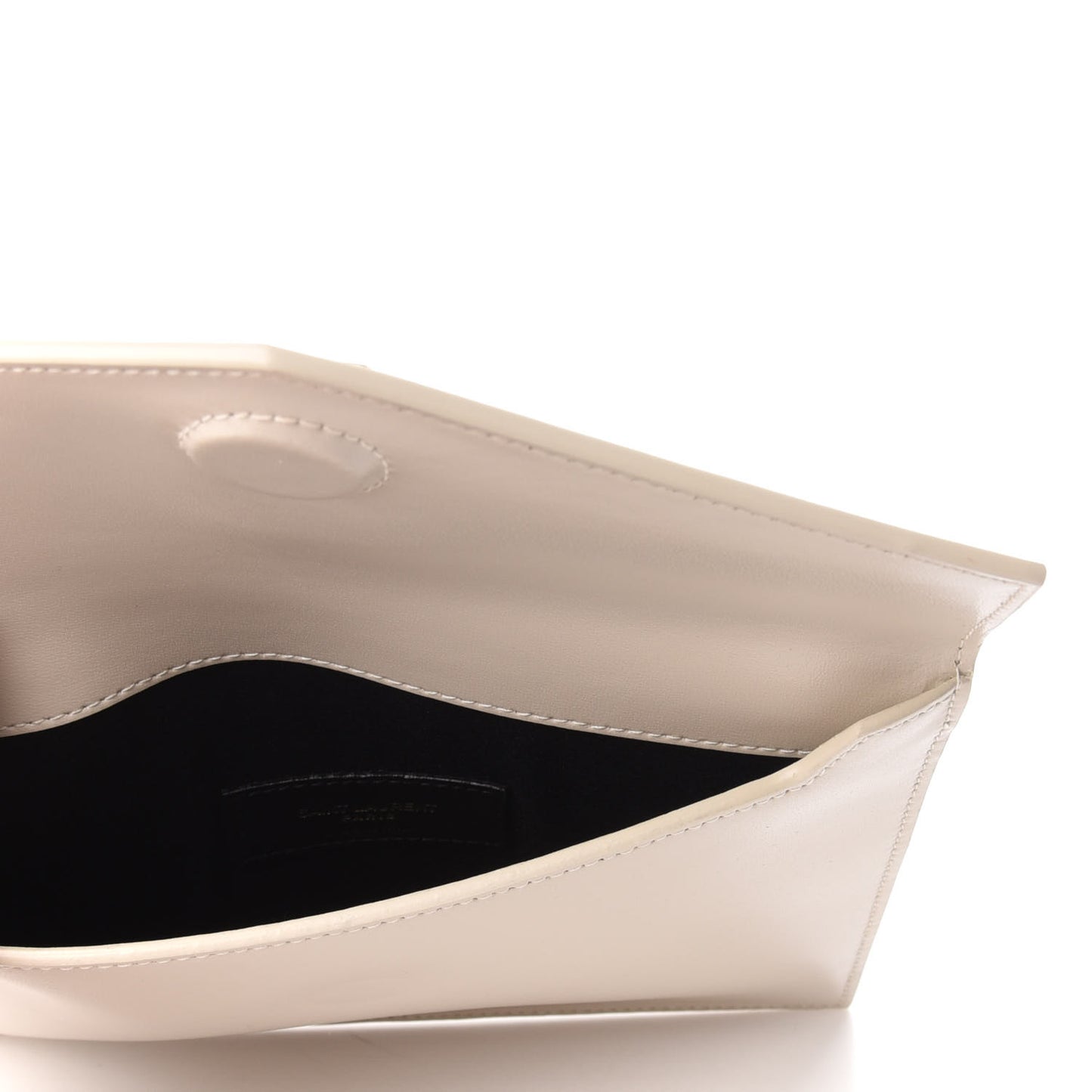 Smooth Shiny Calfskin Monogram Uptown Baby Pouch Crema Soft