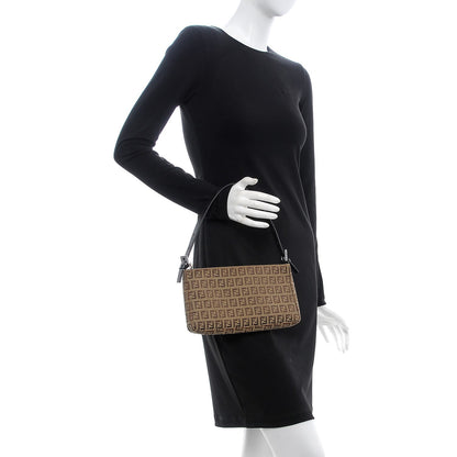 Fendi Zucchino Small Shoulder Bag Tobacco 2 of 6